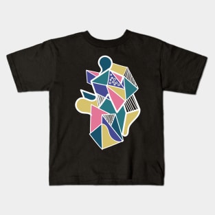 Geometric pastel color abstract cute Kids T-Shirt